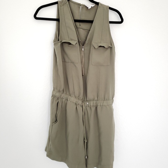 Olive & Oak Pants - Olive + Oak Olive Green Romper